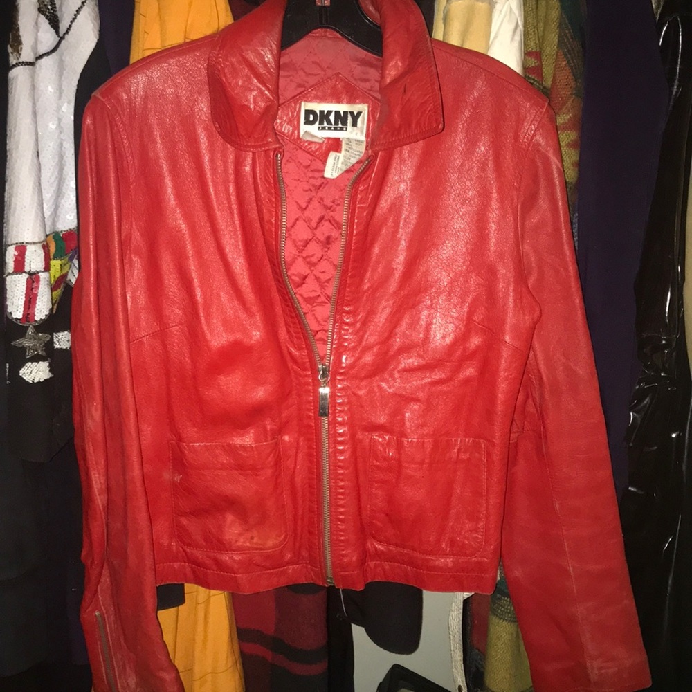 DKNY leather jacket